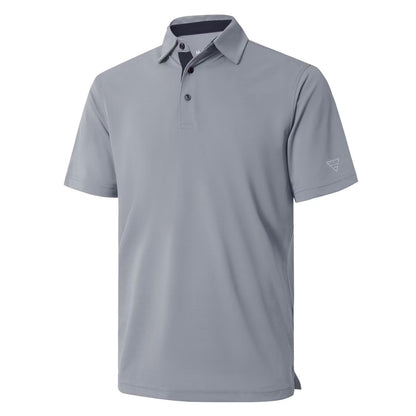 HOTMens Golf Shirt Short and Long Sleeve Moisture Wicking Dry Fit Performance Solid Casual Pique Golf Polo Shirts for Men