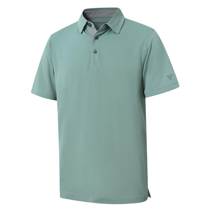 HOTMens Golf Shirt Short and Long Sleeve Moisture Wicking Dry Fit Performance Solid Casual Pique Golf Polo Shirts for Men