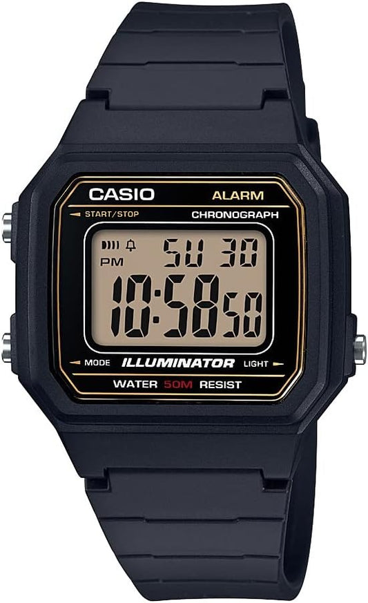 HOTCasio W217H Series | Men’s Digital Watch | 50M WR | 1/100 Second Stopwatch | LED Backlight | Countdown Timer | 100 SEC Chronograph | Daily Alarm | Hourly Time Signal | 7 Year Battery
