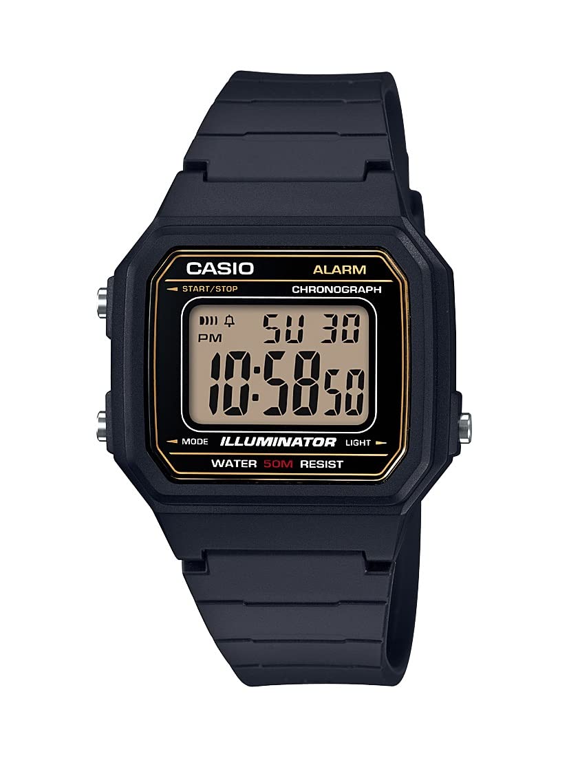 HOTCasio W217H Series | Men’s Digital Watch | 50M WR | 1/100 Second Stopwatch | LED Backlight | Countdown Timer | 100 SEC Chronograph | Daily Alarm | Hourly Time Signal | 7 Year Battery