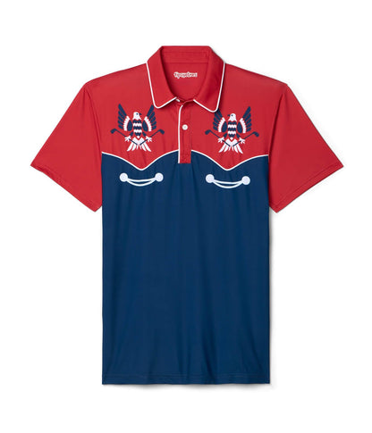 HOTTipsy Elves Men’s Golf Polo Shirt - Moisture Wicking, Stretch Fabric, Athletic Fit - Performance Polo