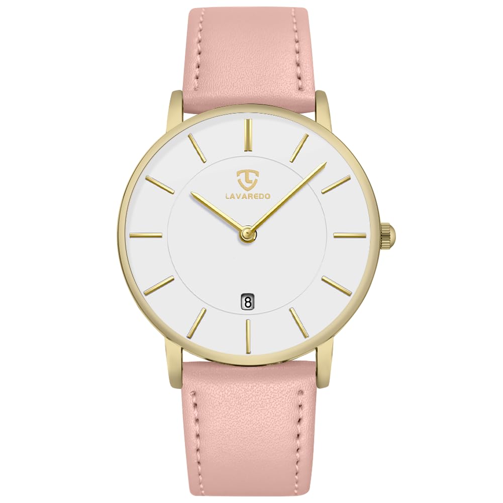 HOTBEN NEVIS Watch, Mens Watch, Minimalist Fashion Simple Wrist Watch Analog Date with Leather Strap