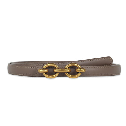 HOTAurolran Women's Leather Belt with Buckle - Ideal for Dresses, Jeans, and Coats