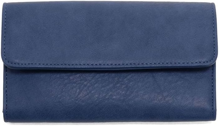 HOTJoy Susan Womens Vegan Leather Marnie Mini Tri-Fold Wallet - Saddle