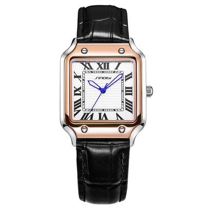 HOTSINOBI Classic Square Watches for Men with Roman Numerals | Casual Watch
