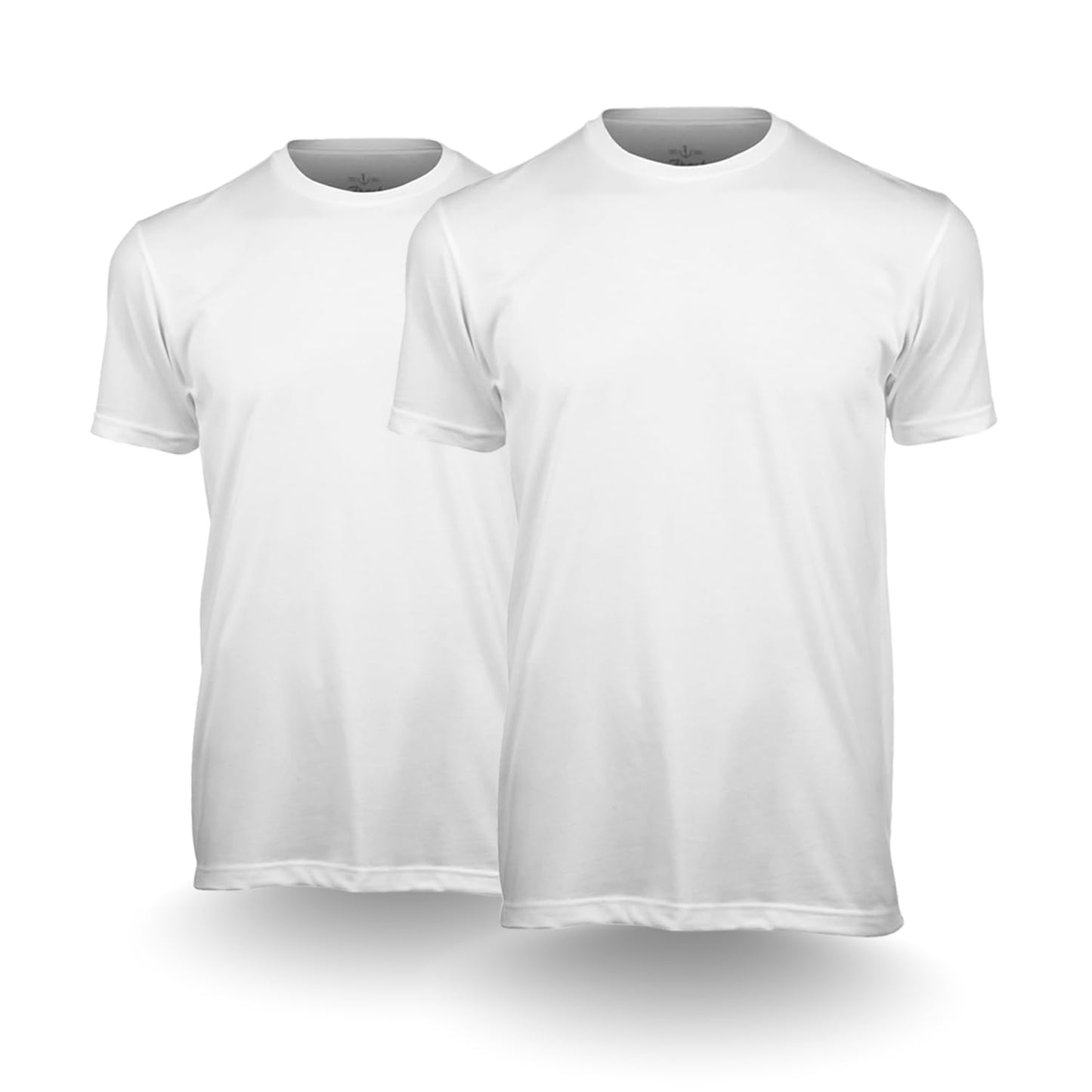 HOTFresh Clean Threads Men's Crew Neck T-Shirts – Short Sleeve, Fitted Style, Soft Cotton-Poly Blend, Tag-Free Comfort