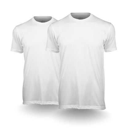 HOTFresh Clean Threads Men's Crew Neck T-Shirts – Short Sleeve, Fitted Style, Soft Cotton-Poly Blend, Tag-Free Comfort
