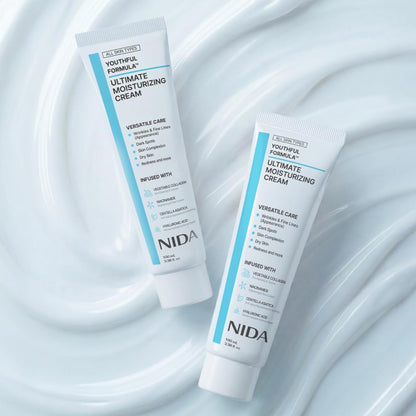 HOTNIDA Youthful Formula™ Ultimate Moisturizing Cream | Centella Asiatica, Niacinamide, Hyaluronic Acid, Collagen | Wrinkles, Fine Lines, Dark Spots, Dry Skin, Redness | 3.38 fl. oz., 100ml