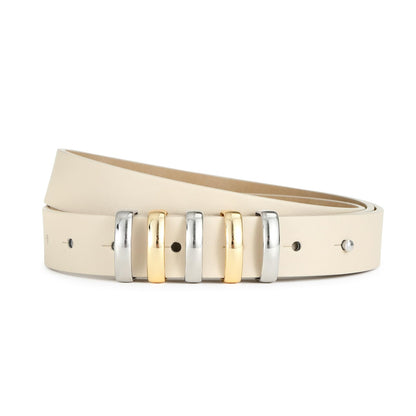 HOTBelts for Women with Gold Buckle Faux Leather Belts Fashion Casual belts for jeans