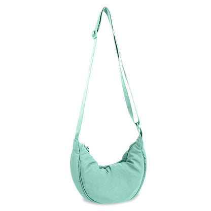 HOTNylon Crescent Crossbody Bag for Women Purses Trendy Men,Small Travel Sling Bag Hobo