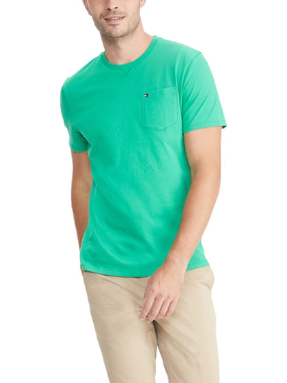HOTTommy Hilfiger Men's Essential Short Sleeve Cotton Crewneck Pocket T-Shirt