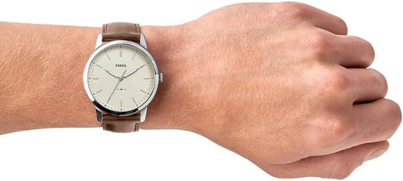 HOTFossil Men's Minimalist Quartz Stainless Steel Three-Hand Watch for Men