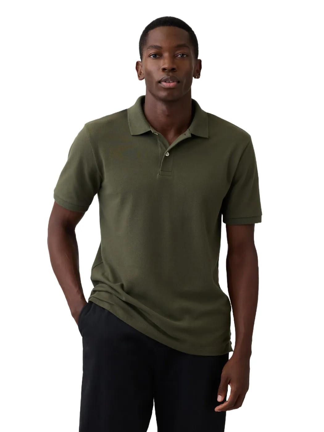 HOTGap Men's Stretch Pique Polo Shirt
