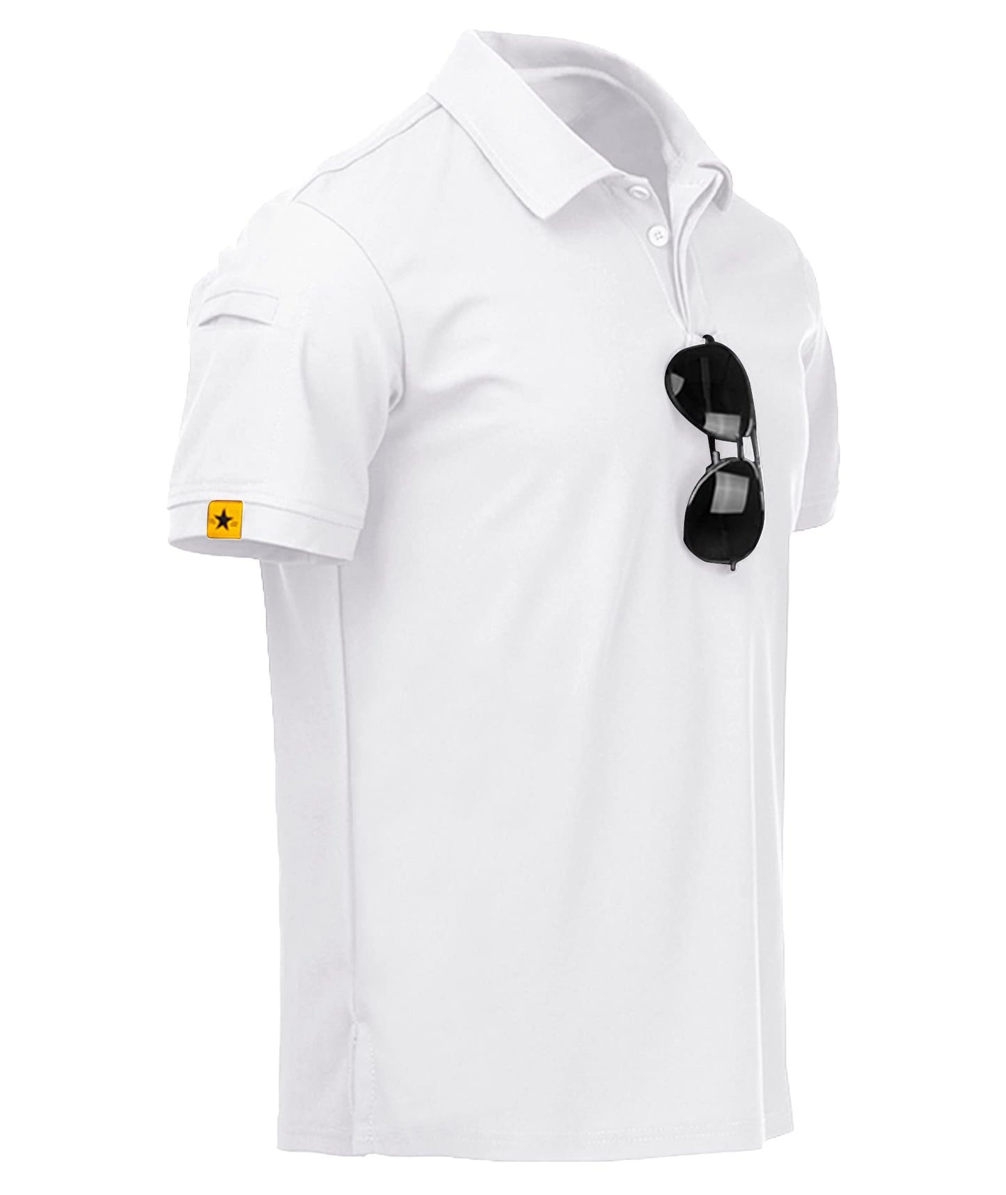 HOTV VALANCH Mens Polo Shirts Short Sleeve Moisture Wicking Golf Polo Athletic Collared Shirt Tennis T-Shirt Tops