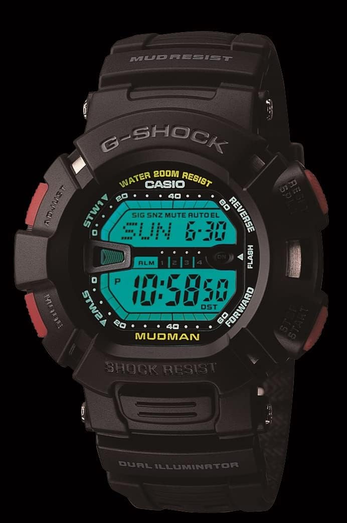 HOTCasio G-Shock Mudman Super Dual Illuminator Men's Quartz 52mm Digital Watch G9000-1V