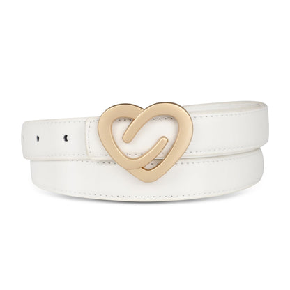 HOTRelang Women's Belts with Gold Buckle, Fashion Waist Band, Elegant Ladies' Belt, Gift for Women