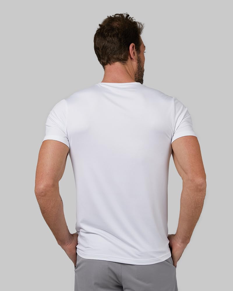 HOT32 Degrees Men's 4 Pack Cool Classic Crewneck T-Shirt, Anti-Odor, Quick Drying, 4-Way Stretch