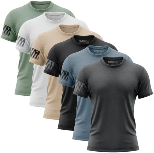 HOTPatriot Crew Faith Flag T-Shirt (6 Pack)