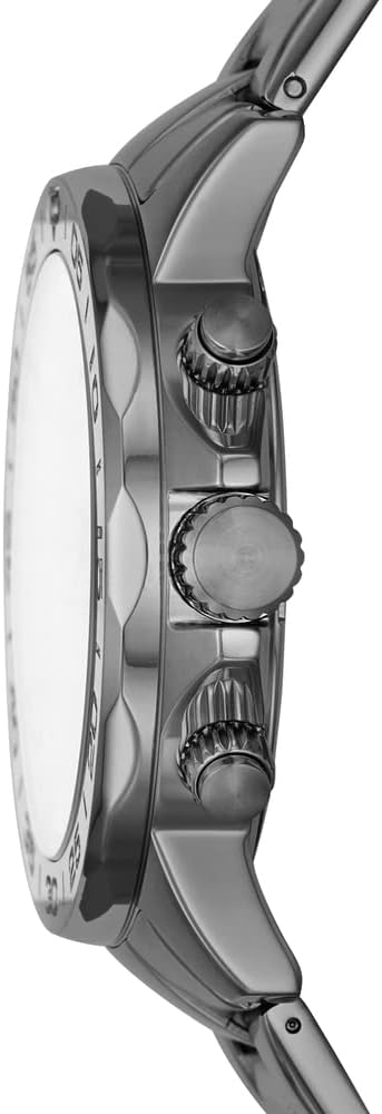 HOTBannon Multifunction Smoke Stainless Steel Watch