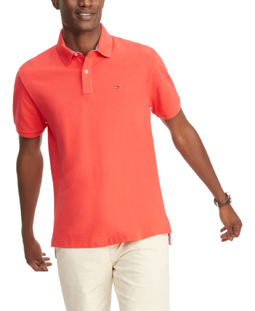 HOTTommy Hilfiger Mens Short Sleeve Cotton Pique Polo Shirt in Regular Fit