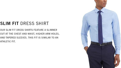 HOTKenneth Cole Unlisted Men's Slim Fit Solid Dress Shirt - Amazon Exclusive