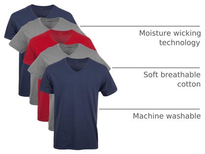 HOTGildan Men's V-Neck T-Shirts, Multipack, Style G1103