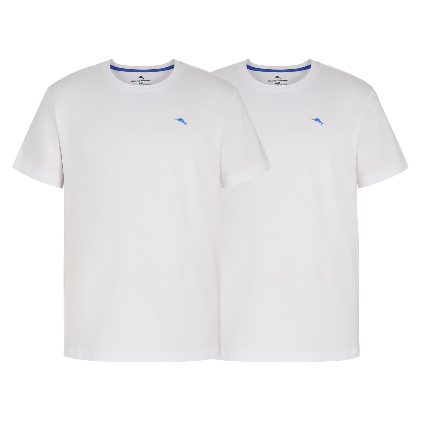 HOTTommy Bahama - Men's Essential 2 Pack T Shirts, Short Sleeve Crew Neck Stretch Jersey Top for Sleep or Lounge