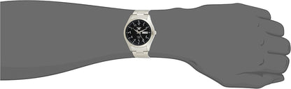 HOTSEIKO 5 Automatic Black Eastern Arabic Dial Men's Watch SNKP21J1