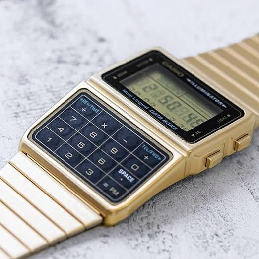 HOTCasio #DBC611G-1D Men's Gold Tone 25 Memory Calculator Databank Watch