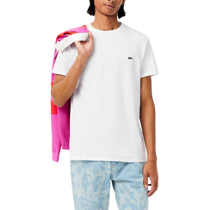 HOTLacoste Men's Short Sleeve Pima Jersey Crew Neck Tee