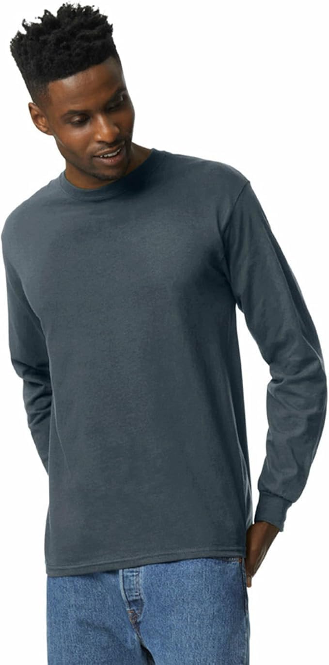 HOTGildan Adult Ultra Cotton Long Sleeve T-Shirt, Style G2400, Multipack