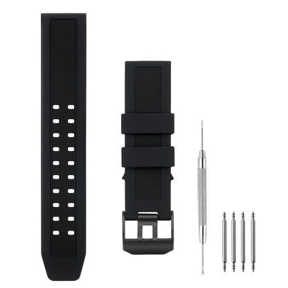 HOTWatch Band Compatible with Luminox, 23mm Soft Rubber Silicone Replacement Wrist Strap for Luminox 3050 8800 and 3950 Series Watch, Black