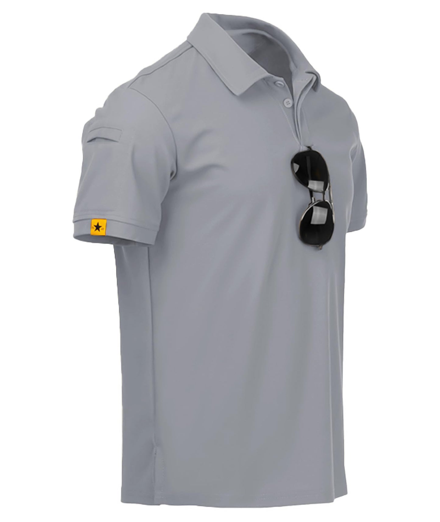 HOTV VALANCH Mens Polo Shirts Short Sleeve Moisture Wicking Golf Polo Athletic Collared Shirt Tennis T-Shirt Tops