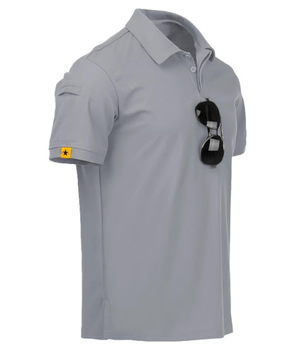 HOTV VALANCH Mens Polo Shirts Short Sleeve Moisture Wicking Golf Polo Athletic Collared Shirt Tennis T-Shirt Tops