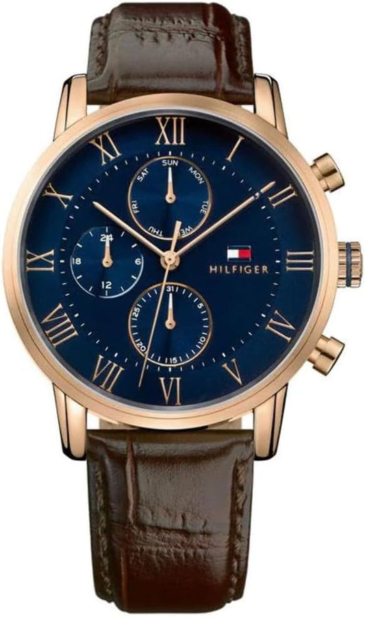 HOTTommy Hilfiger Men’s Quartz Analog Sophisticated Sport Watch, 44mm