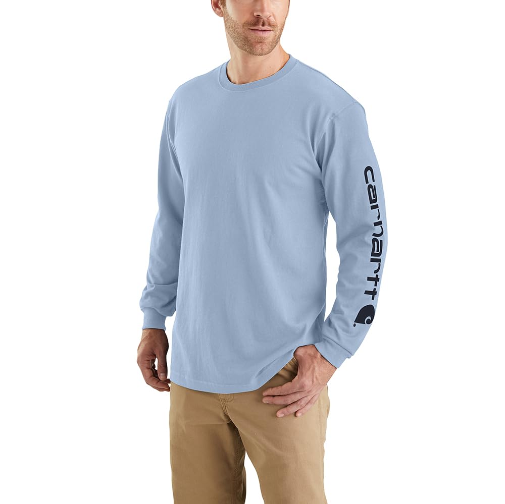 HOTCarhartt Men's Dearborn Loose Long-Sleeve Logo T-Shirt Closeout