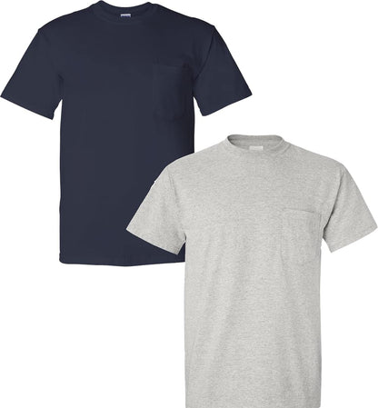 HOTGildan Adult Ultra Cotton T-Shirt with Pocket, Style G2300, 2-Pack
