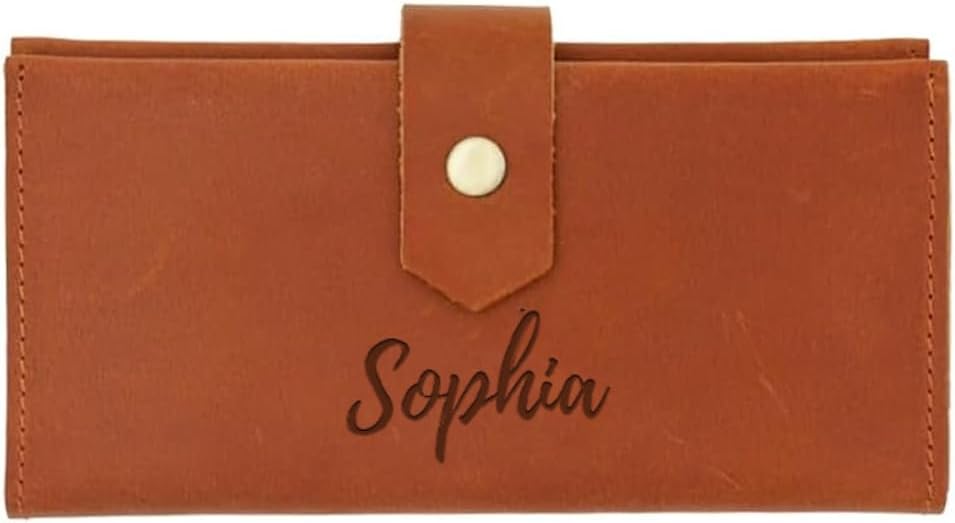 HOTCustom RFID Card Holder for Women – Personalized Slim & Elegant Credit Card Wallet – Ideal Valentine's Day, Mother's Day & Birthday Gift – Secure, Stylish Card Organizer