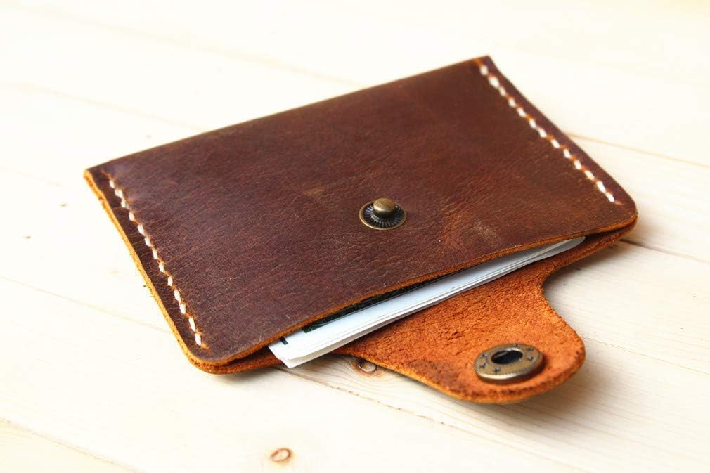 HOTHandmade Thin men's Travel Leather Small Waist Bag Card Wallet