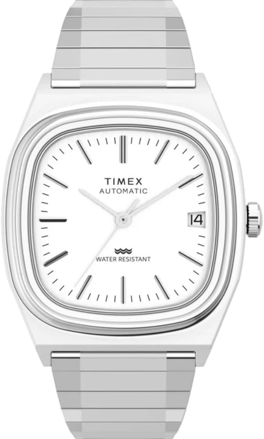 HOTTimex® Automatic 1983 E Line Reissue 34mm Stainless Steel Expansion Band Watch