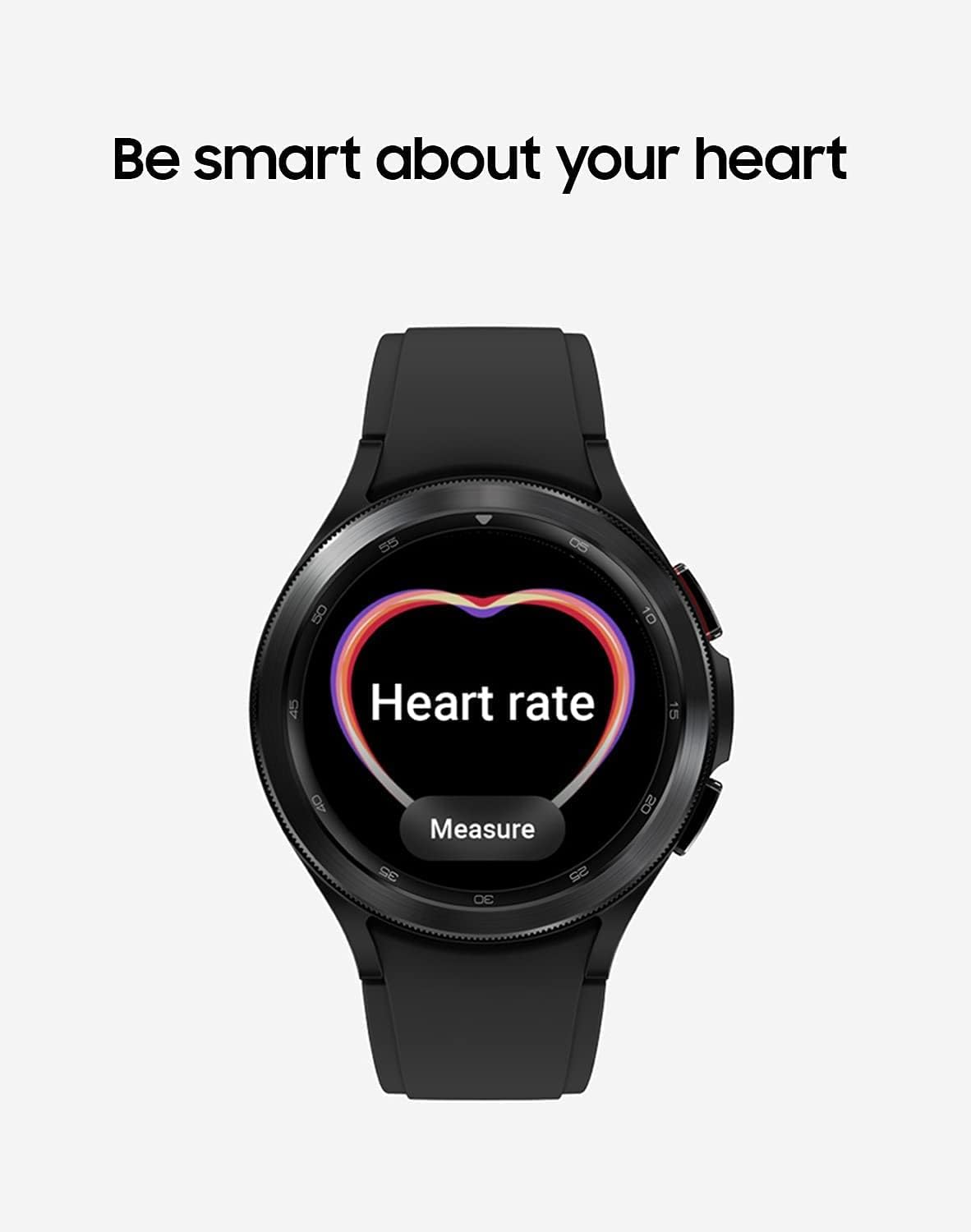 HOTSamsung Electronics Galaxy Watch 4 Classic 46mm Smartwatch with ECG Monitor Tracker for Health Fitness Running Sleep Cycles GPS Fall Detection Bluetooth US Version, Black (Renewed)