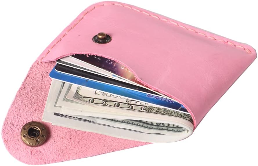 HOTHandmade Genuine Leather Ultra-thin Front Pocket Card Case | Simple, Hand Sewn