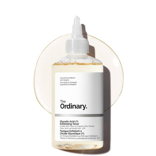 HOTThe Ordinary Glycolic Acid 7% Exfoliating Toner, Brightening and Smoothing Daily Toner for More Even-Looking Skin Tone