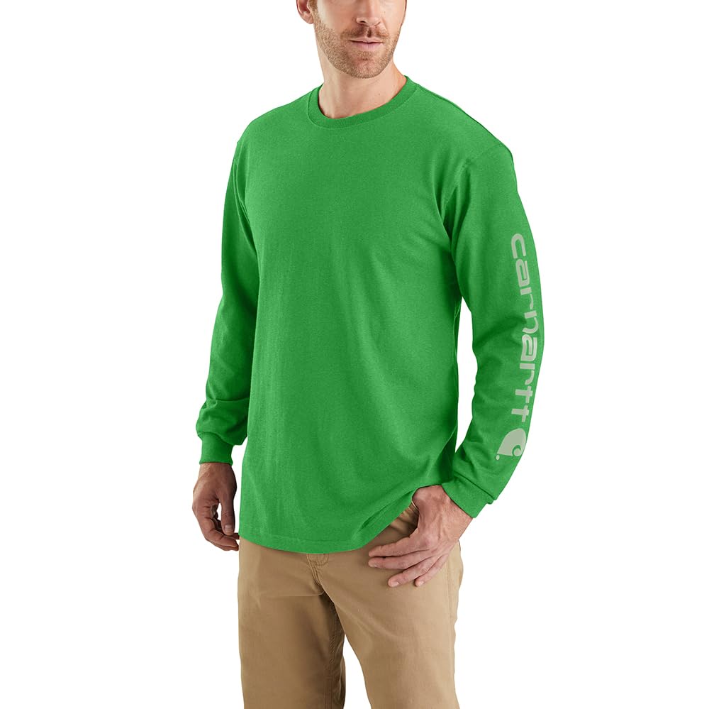 HOTCarhartt Men's Dearborn Loose Long-Sleeve Logo T-Shirt Closeout