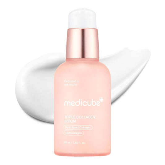 HOTMedicube Triple Collagen Serum 1.85 fl.oz - Nourish dull skin with Triple Collagen Complex - A lightweight serum with Niacinamide and Hyaluronic Acid - Korean Skincare
