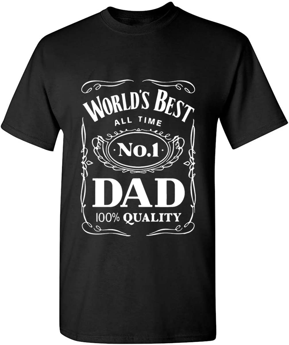 HOTWorld´s Best No. 1 Dad Daddy Father Day giftsT-Shirt Black