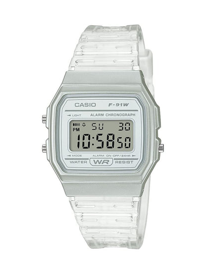 HOTCasio F91W Series | Digital Watch | Water Resistant | LED Light | 1/100 SEC Stopwatch | Regular Time Keeping (HR, Min, SEC, PM, Date, Day) | Daily Alarm | Lightweight | 7 Year Battery