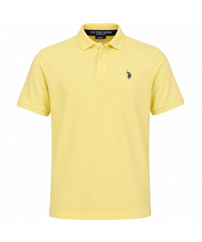 HOTU.S. Polo Assn. Men's Classic Polo Shirt, Two-Button Closure Pique Polo Shirt, Summer Fashion Golf Shirt | Two-Button Closure Pique Polo Shirt, Summer Fashion Golf Shirt