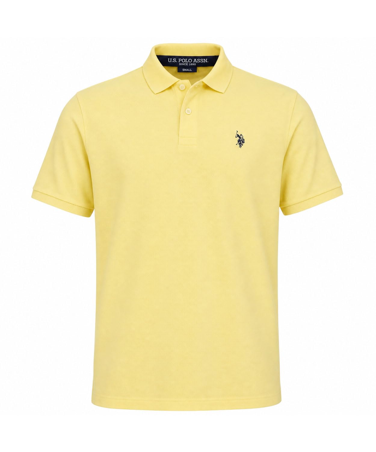HOTU.S. Polo Assn. Men's Classic Polo Shirt, Two-Button Closure Pique Polo Shirt, Summer Fashion Golf Shirt | Two-Button Closure Pique Polo Shirt, Summer Fashion Golf Shirt