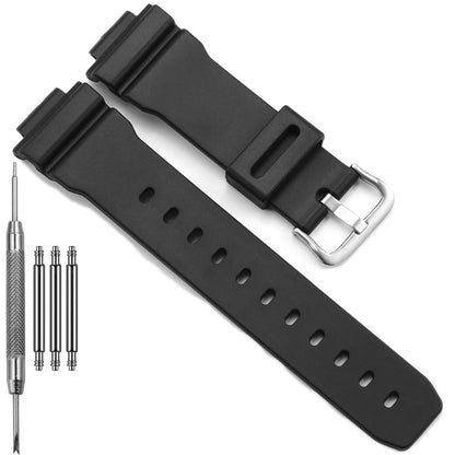 HOTReplacement Band Compatible with Casio 3232 DW9052 Men’s 200M WR Strap DW-9052 DW-004C DW-6900 GW-6900 G-2200 G-2210 Resin Bracelet 71606395